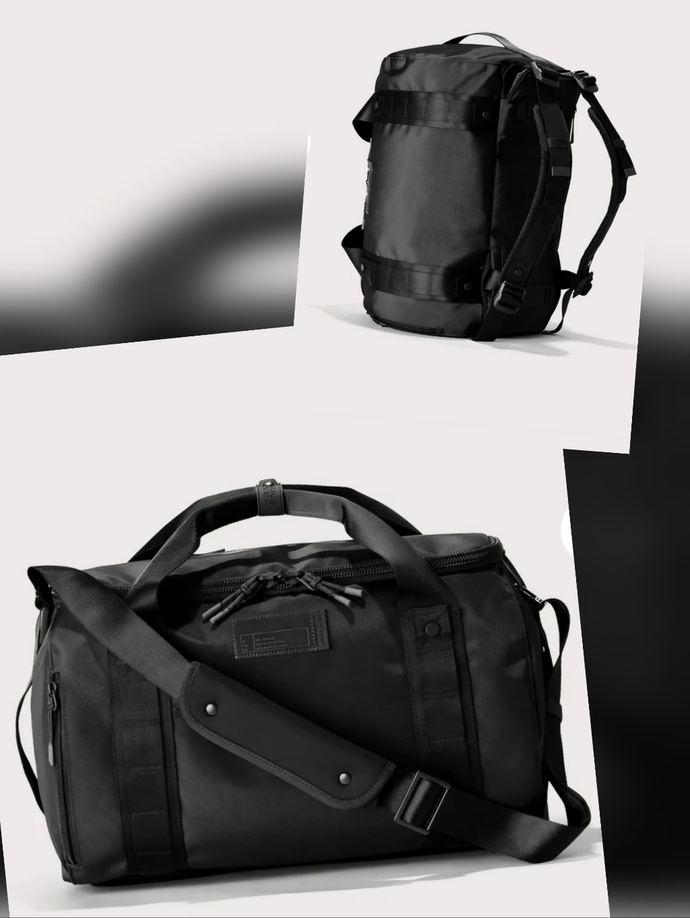 Dagne Dover Denver Convertible Duffle Backpack Black Medium